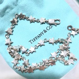Tiffany & Co Sterling Silver Star Link Necklace